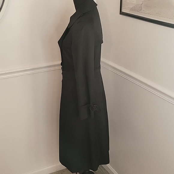 BURBERRYS VINTAGE  Black Trench Coat Womens - Picture 6 of 12